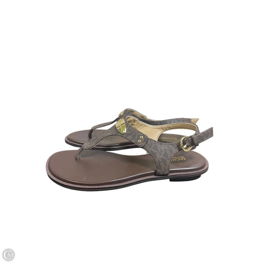 Sandals Designer By Michael Kors In Brown, Size: 6.5