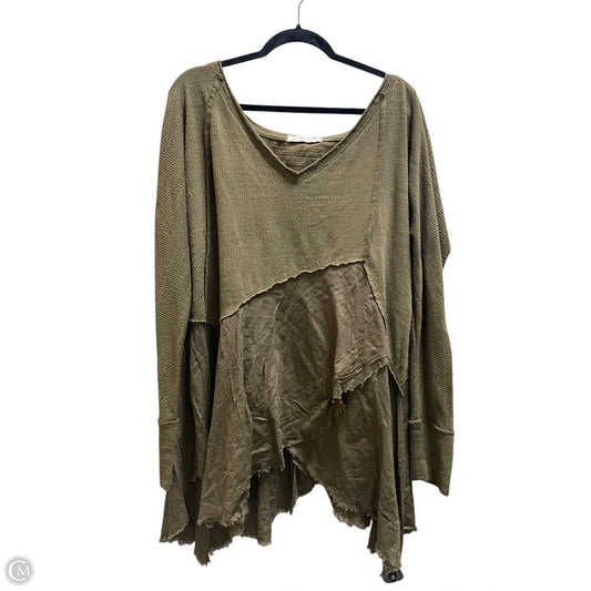 Top Long Sleeve By We The Free In Green, Size: M