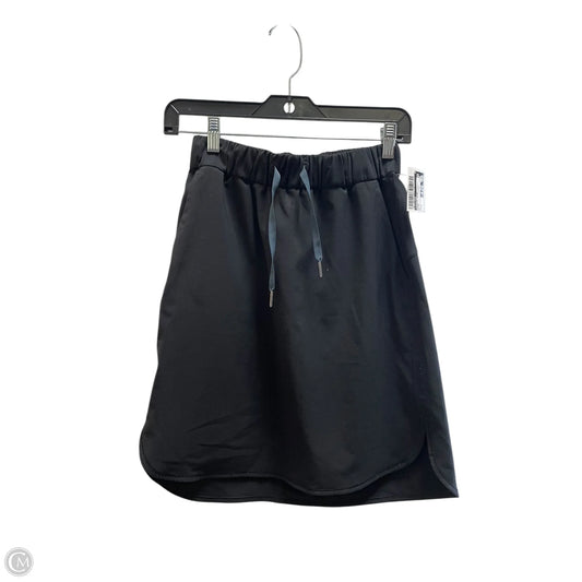 Athletic Skirt By Lululemon In Black, Size: 4