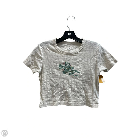 Top Short Sleeve By Pacsun In Cream, Size: M