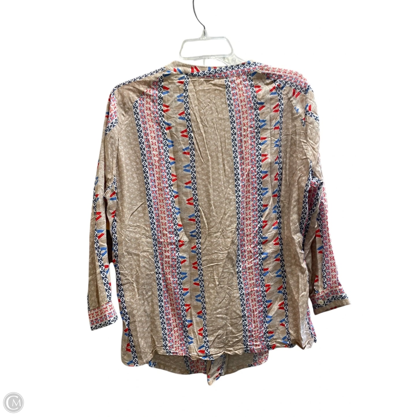 Top Long Sleeve By Maeve In Tan, Size: M