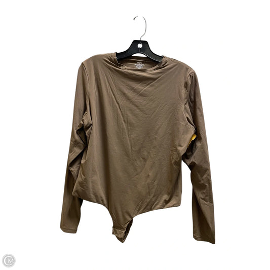 Top Long Sleeve By Skims In Brown, Size: 3x