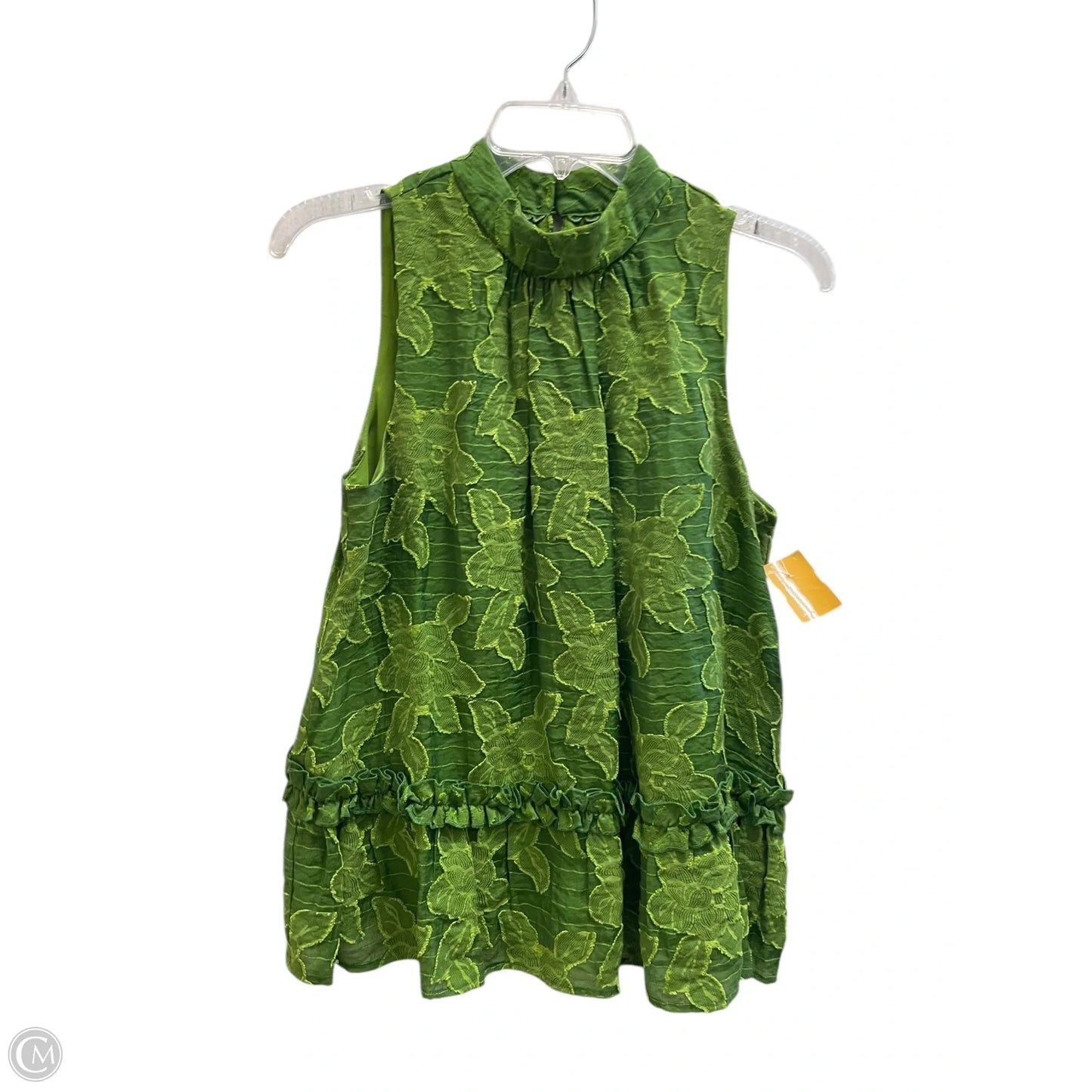Top Sleeveless By Maeve In Green, Size: S