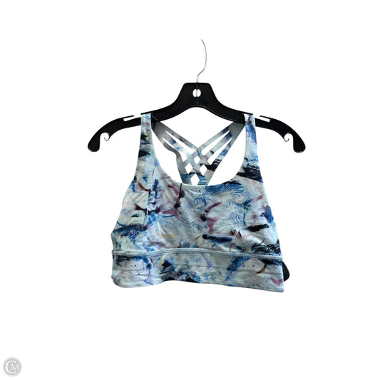 Athletic Bra By Lululemon In Blue, Size: 8