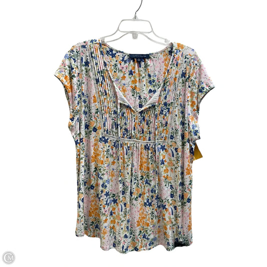 Top Sleeveless By Tommy Hilfiger In Floral Print, Size: Xl