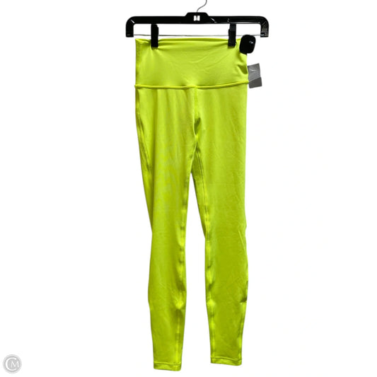 Athletic Leggings By Lululemon In Yellow, Size: 4
