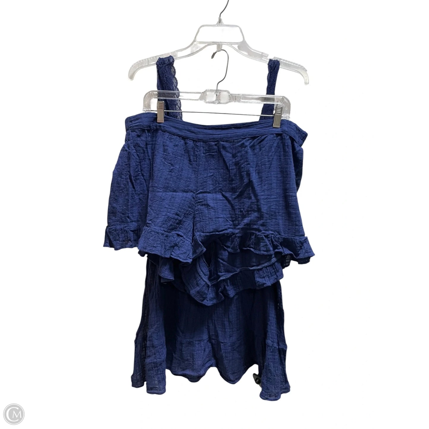Shorts Set By Anthropologie In Blue, Size: 1x