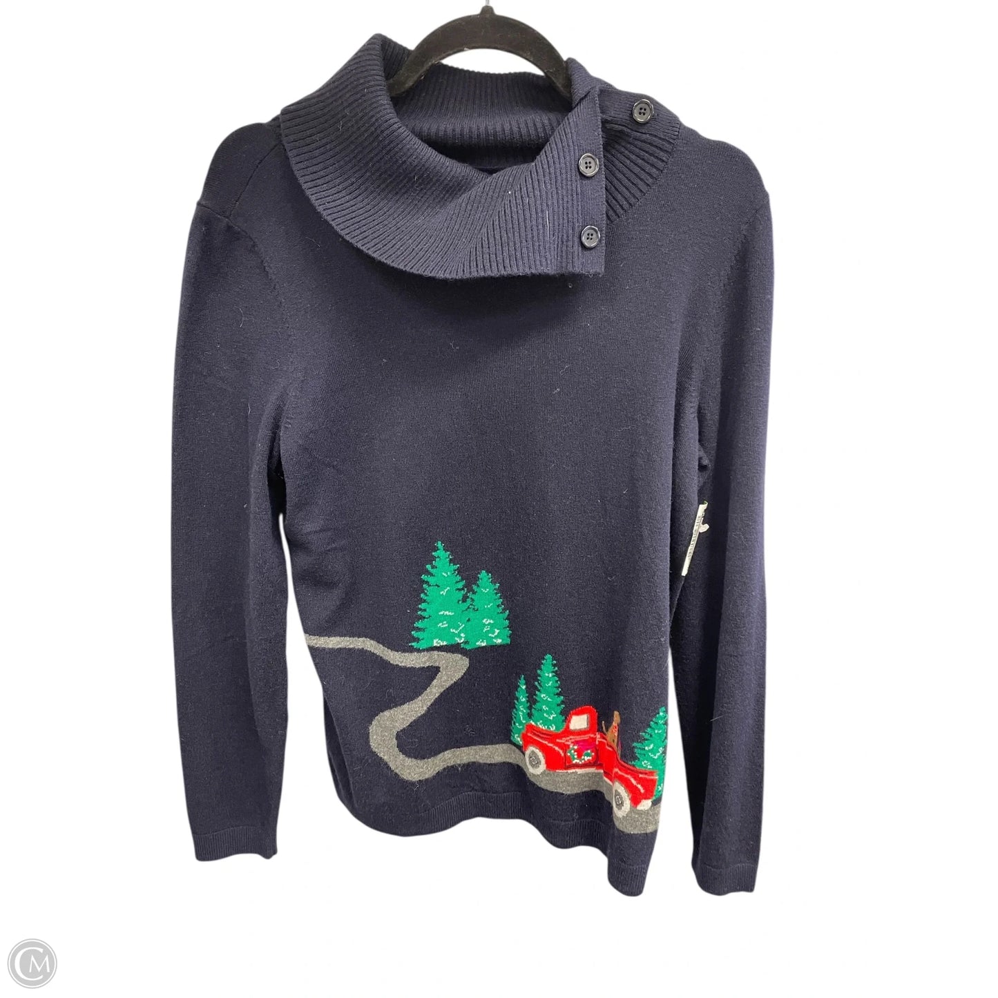 Sweater By Talbots In Navy, Size: M