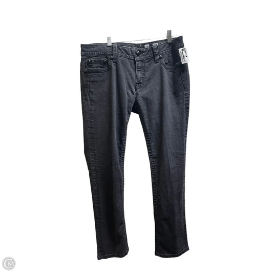 Jeans Skinny By Miss Me In Black Denim, Size: 14
