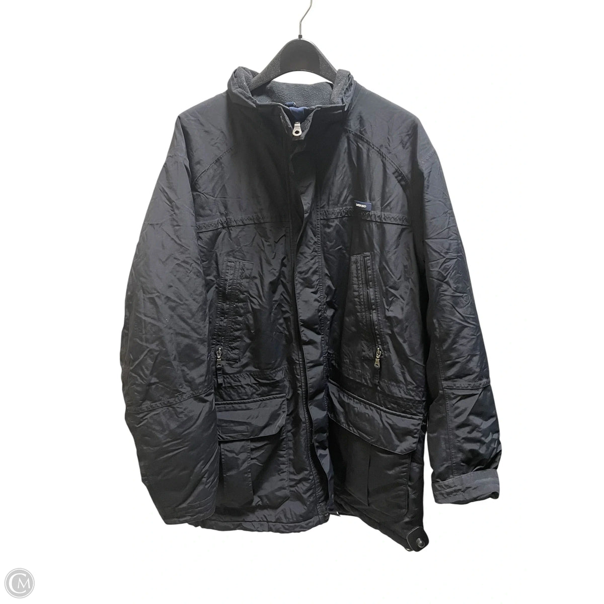 Coat Parka By Lands End In Black, Size: L
