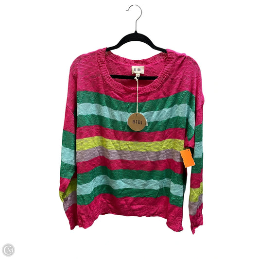 Sweater By Bibi In Multi-colored, Size: L