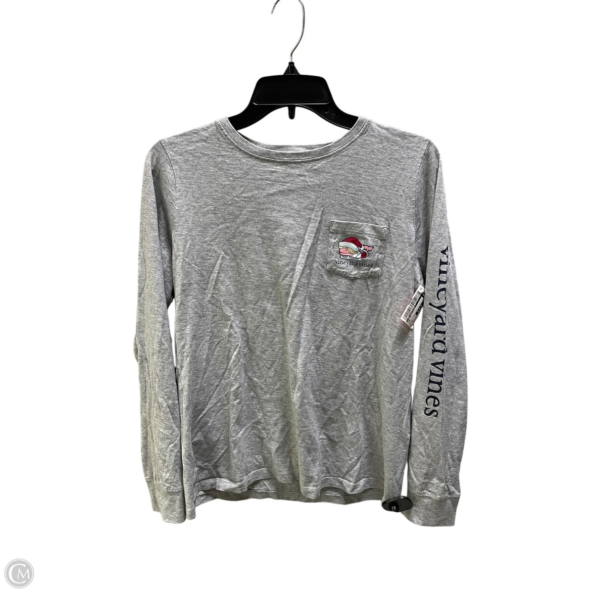 Top Long Sleeve By Vineyard Vines In Grey, Size: S