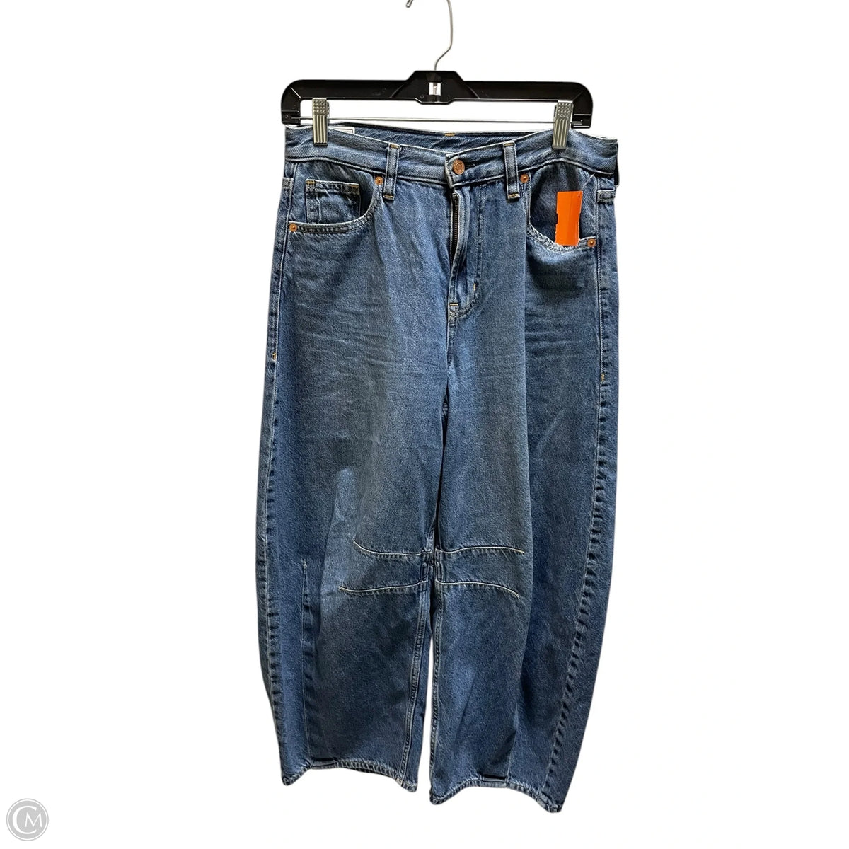 Jeans Wide Leg By Gap In Blue Denim, Size: 4