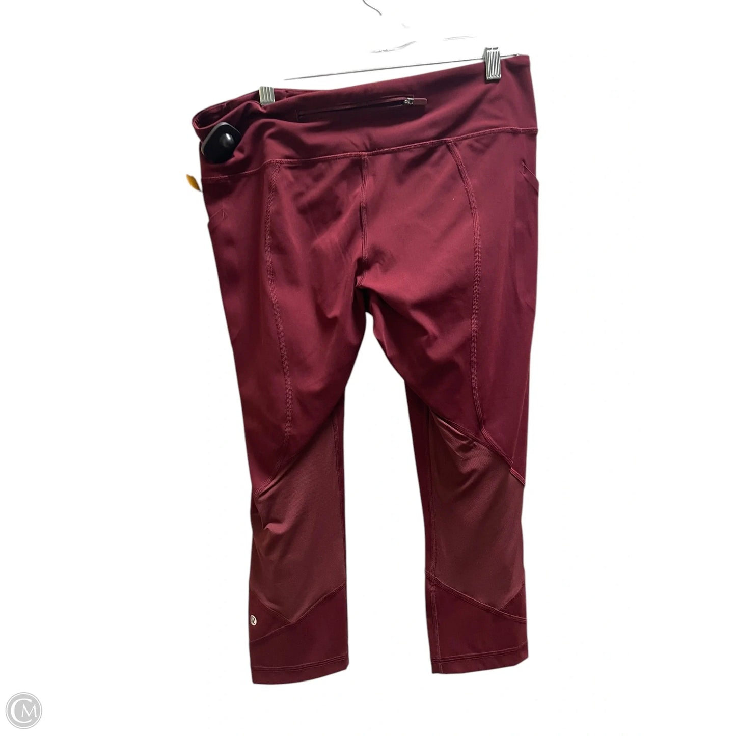 Athletic Leggings By Lululemon In Red, Size: 12