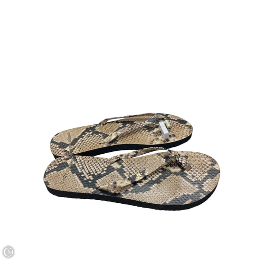 Sandals Designer By Tory Burch In Brown, Size: 7