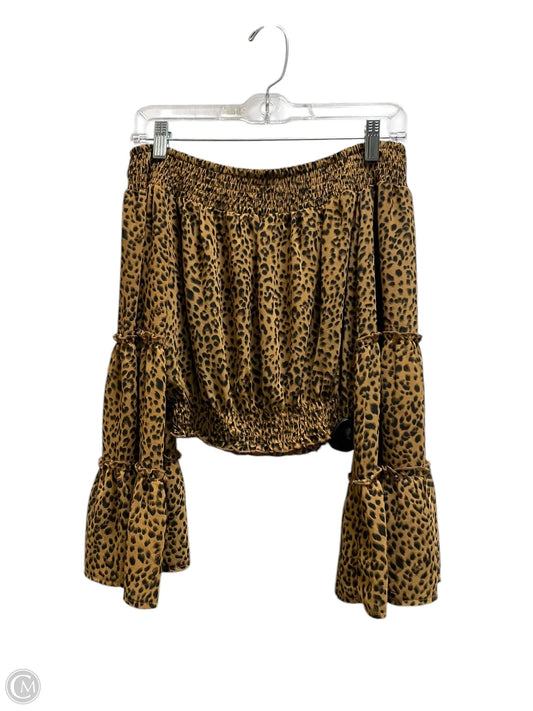 Top Long Sleeve By Clothes Mentor In Animal Print, Size: S
