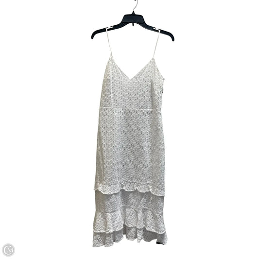 Dress Casual Midi By Express In White, Size: S