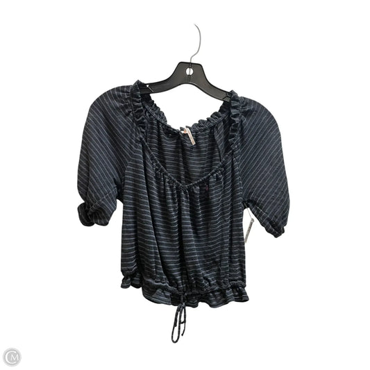 Top Short Sleeve By Free People In Striped Pattern, Size: S