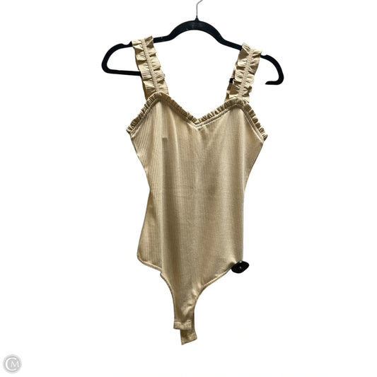 Bodysuit By Pink Lily In Tan, Size: S