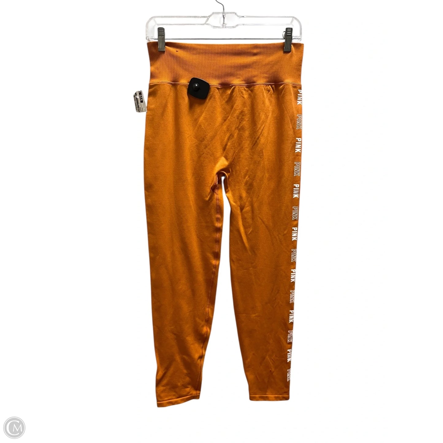 Athletic Leggings By Pink In Orange, Size: L