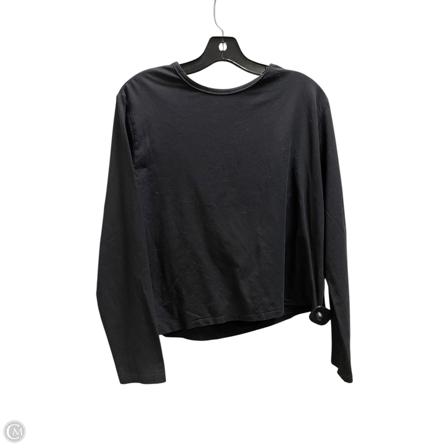 Athletic Top Long Sleeve Crewneck By Athleta In Black, Size: L