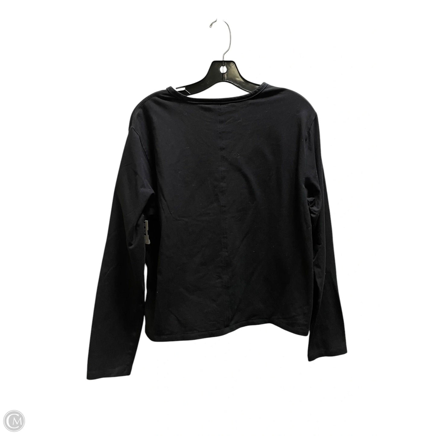 Athletic Top Long Sleeve Crewneck By Athleta In Black, Size: L