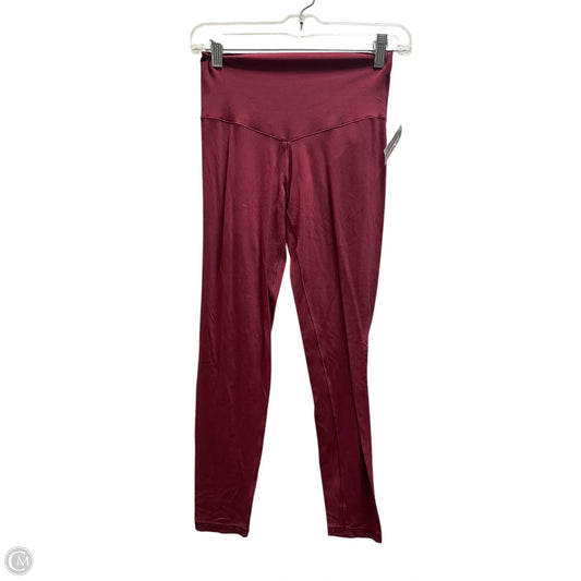 Athletic Leggings By Aerie In Red, Size: M