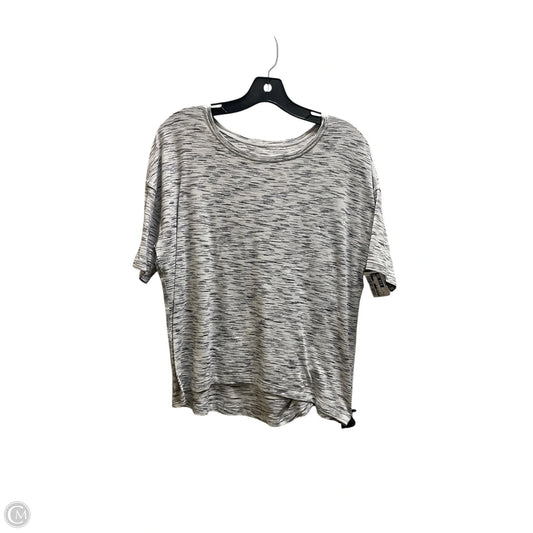 Athletic Top Short Sleeve By Lululemon In White, Size: S