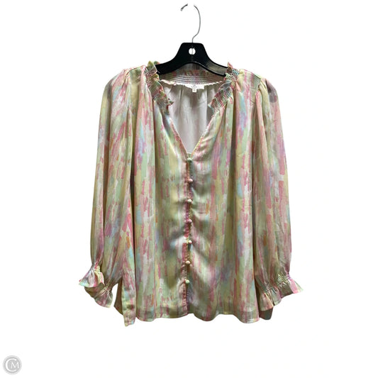 Top Long Sleeve By Entro In Striped Pattern, Size: S