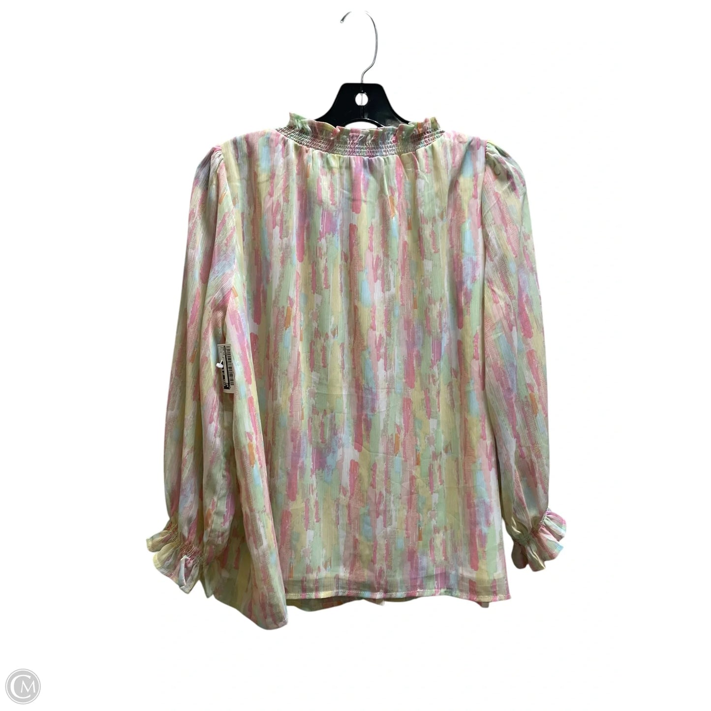 Top Long Sleeve By Entro In Striped Pattern, Size: S