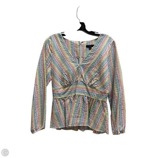 Top Long Sleeve By J. Crew In Striped Pattern, Size: Xs