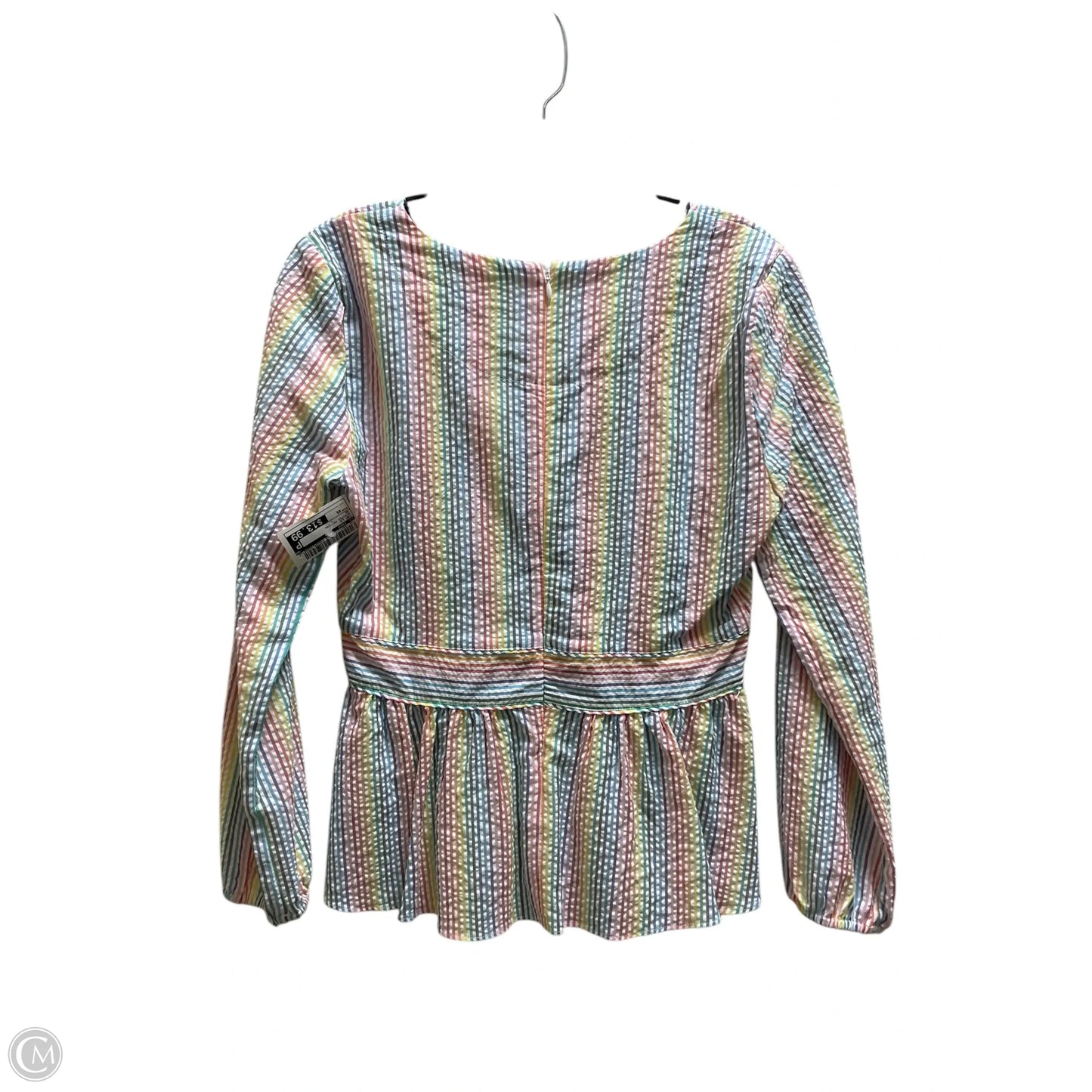 Top Long Sleeve By J. Crew In Striped Pattern, Size: Xs