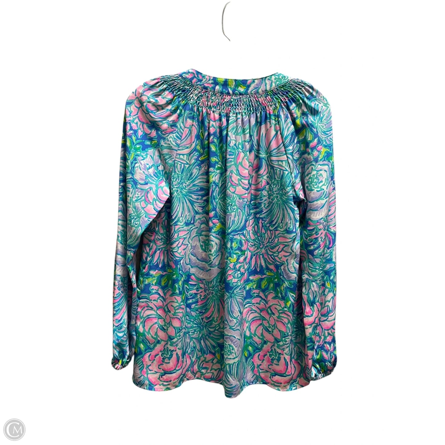 Top Long Sleeve Designer By Lilly Pulitzer In Blue, Size: Xs