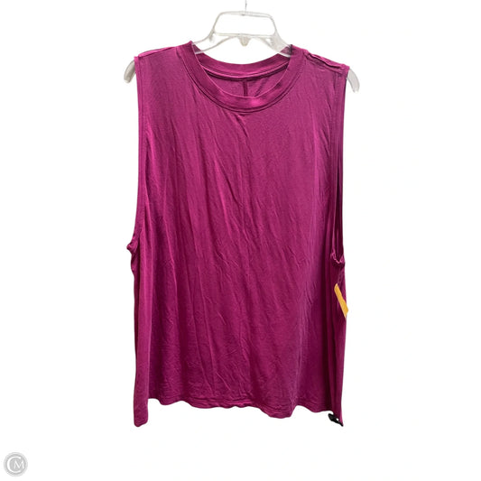 Athletic Tank Top By Lululemon In Pink, Size: 8