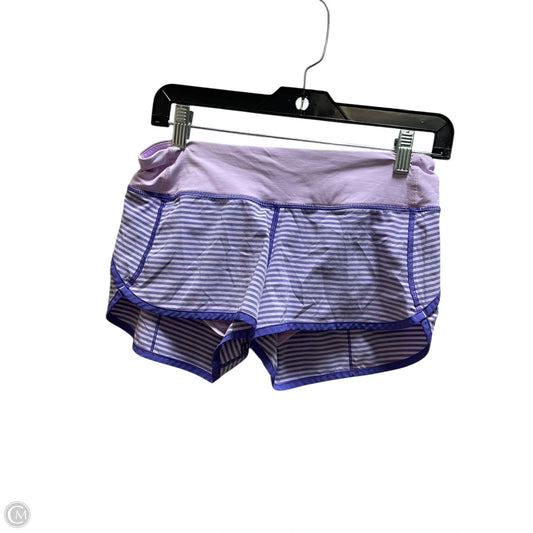 Athletic Shorts By Lululemon In Purple, Size: 4