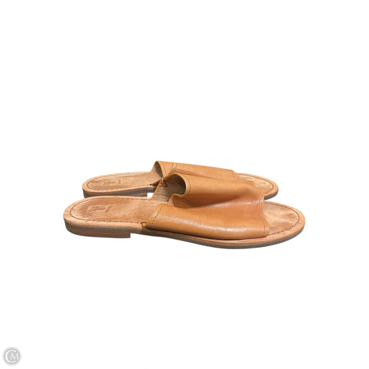 Sandals Designer By Frye In Brown, Size: 10