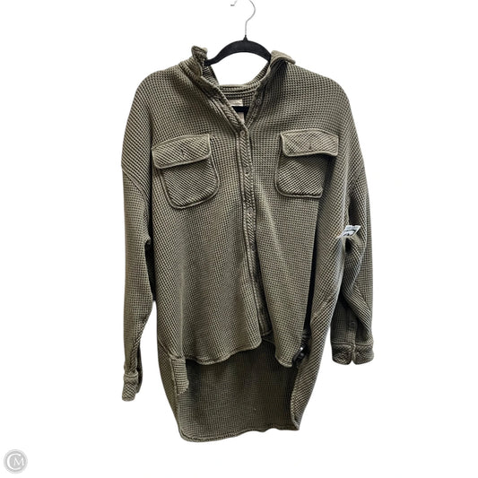 Top Long Sleeve By Aerie In Green, Size: S