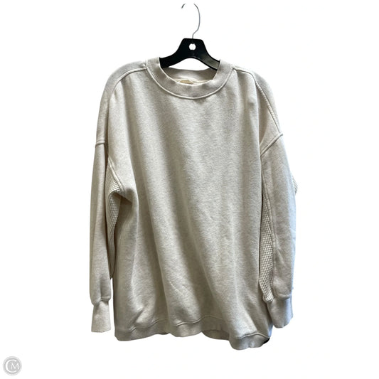 Sweatshirt Crewneck By Aerie In Tan, Size: S