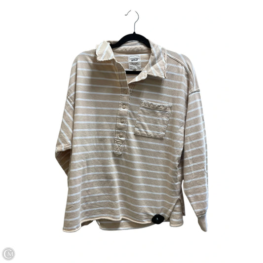 Top Long Sleeve By Aerie In Tan, Size: Xs