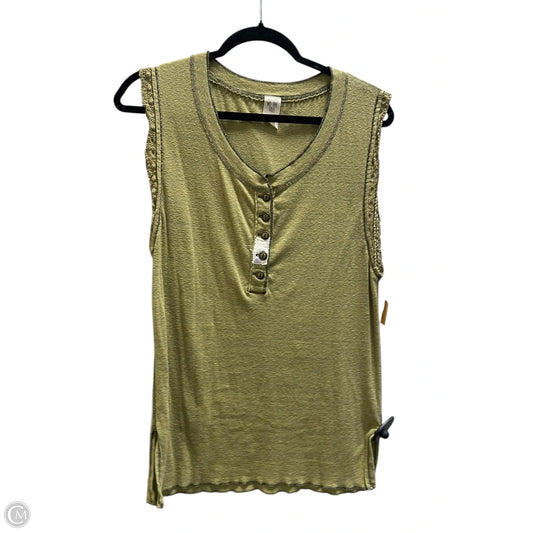 Top Sleeveless By We The Free In Green, Size: L