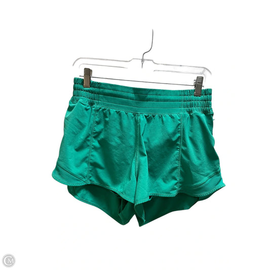 Athletic Shorts By Lululemon In Green, Size: 8