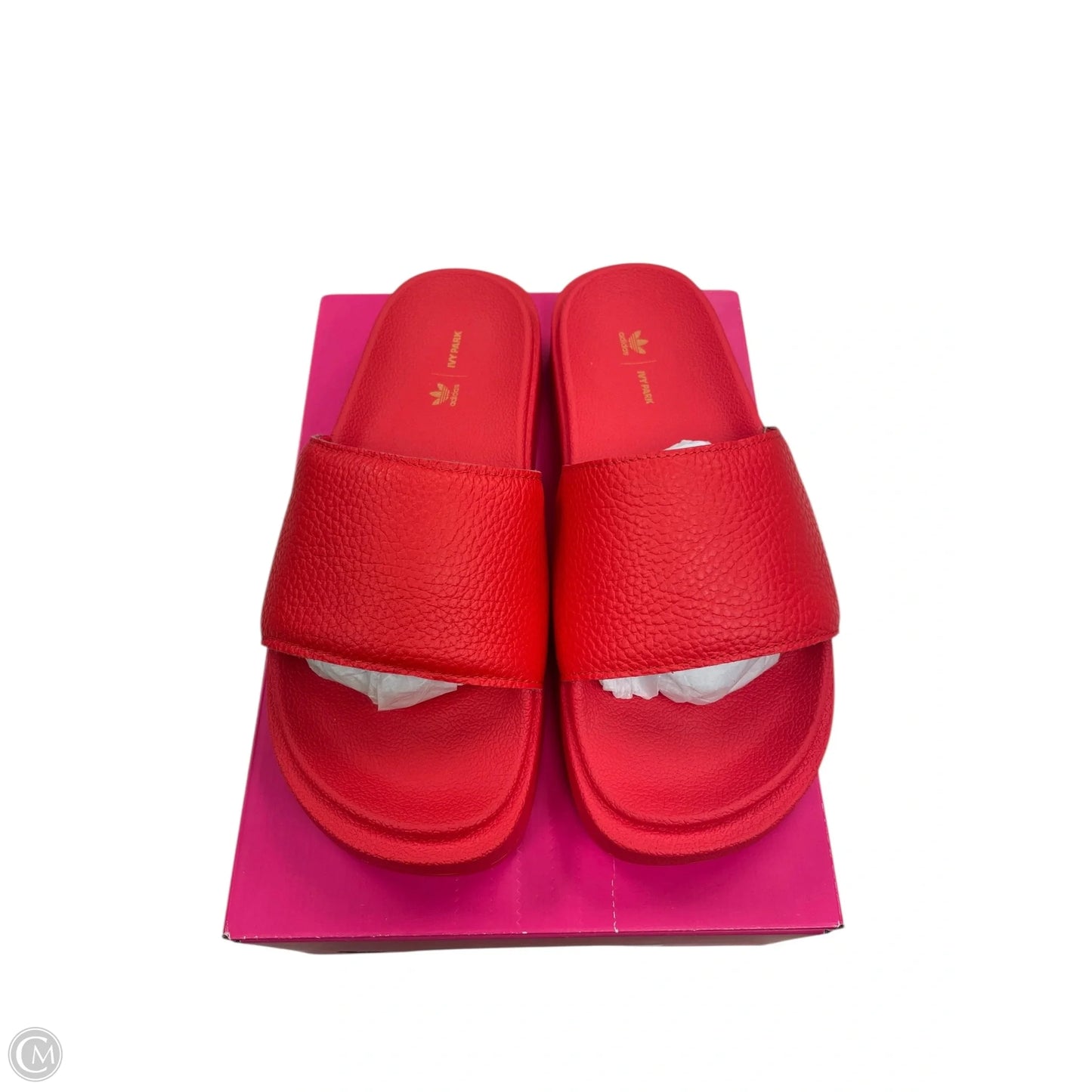 Sandals Flats By Adidas In Red, Size: 7