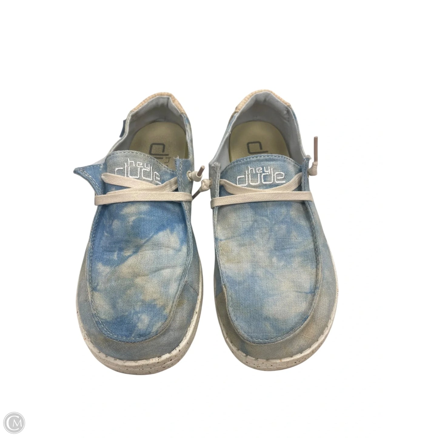 Shoes Flats By Hey Dude In Blue, Size: 6