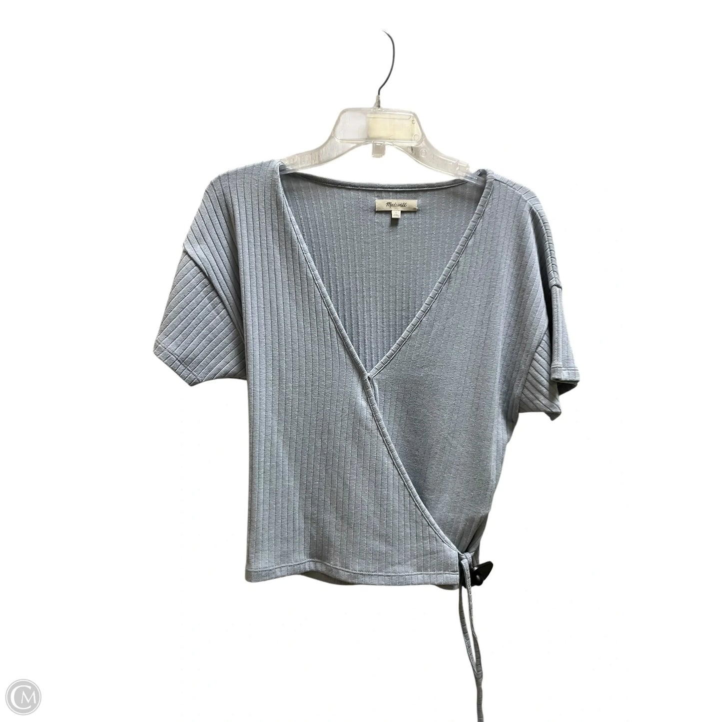 Top Short Sleeve By Madewell In Blue, Size: L