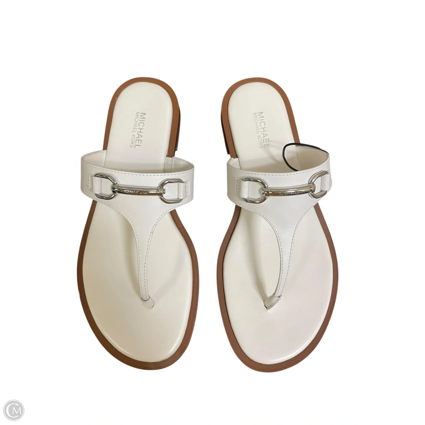 Sandals Designer By Michael Kors In White, Size: 7.5