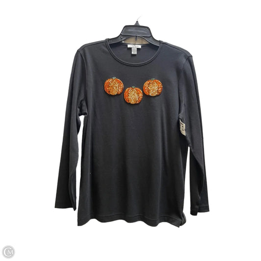 Top Long Sleeve By Clothes Mentor In Black, Size: L