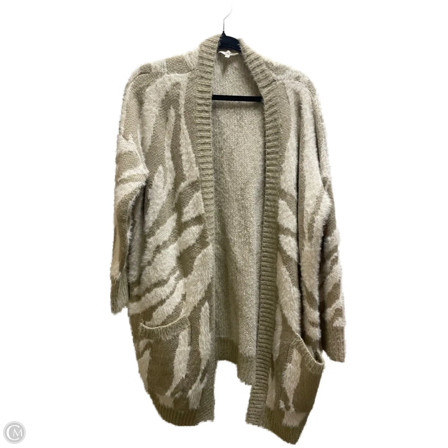 Cardigan By Easel In Tan, Size: S