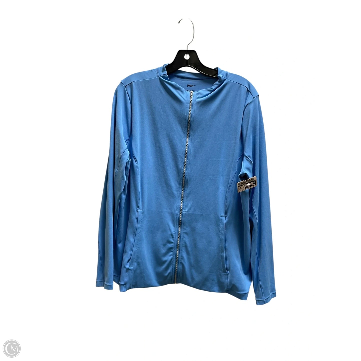 Athletic Jacket By Nike Apparel In Blue, Size: 1x