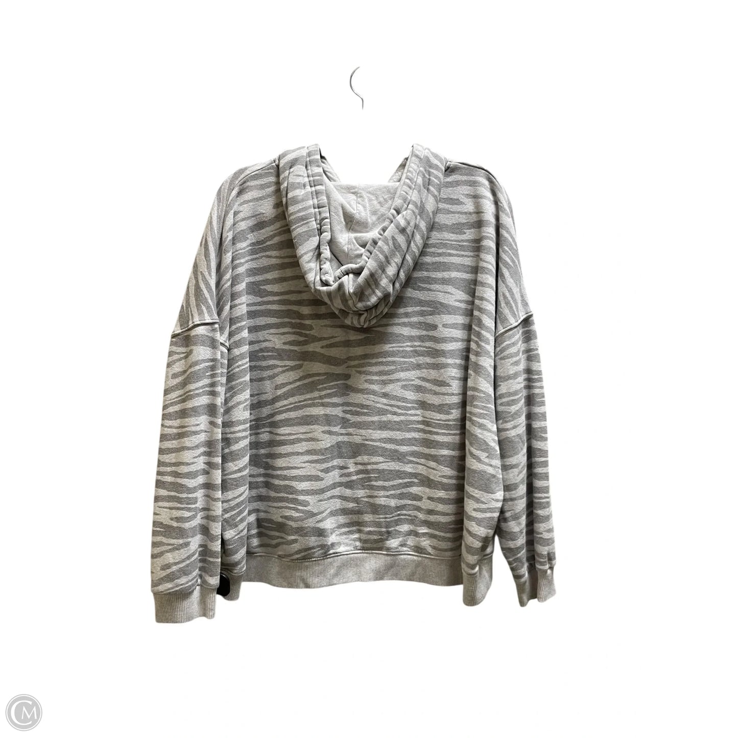 Sweatshirt Hoodie By American Eagle In Grey, Size: L