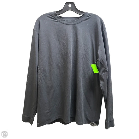 Athletic Top Long Sleeve Crewneck By Lululemon In Black, Size: Xl